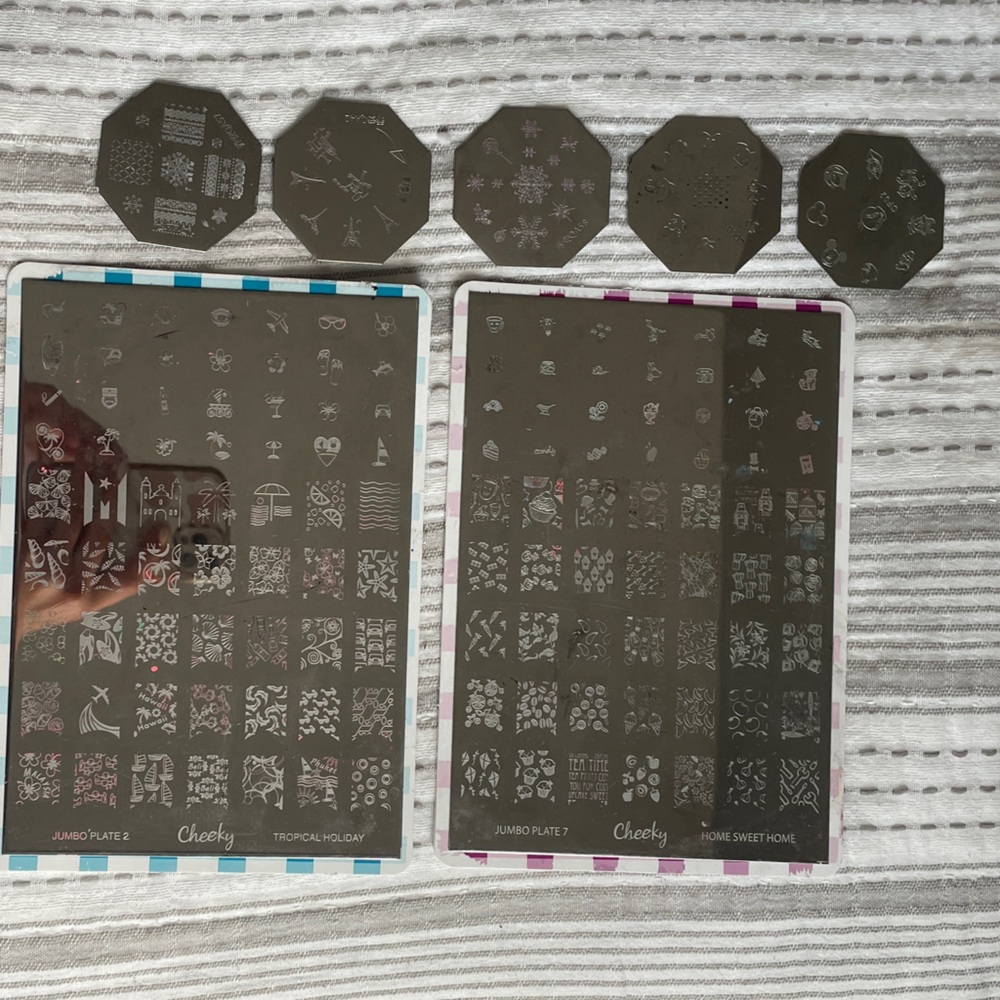 Nail Art Stamping Plates Set